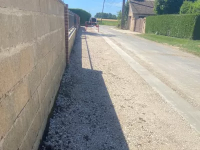 Nettoyage reprofilage trottoir
